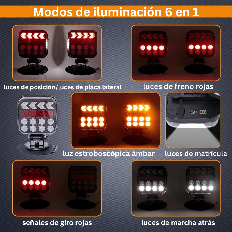 Luces de remolque inalámbricas