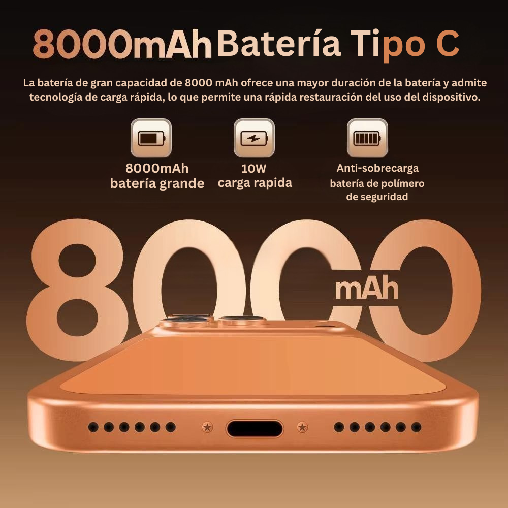 I17 Pro Max 5G – 16GB RAM + 1TB Almacenamiento – Cámara 108MP – Pantalla OLED Grande