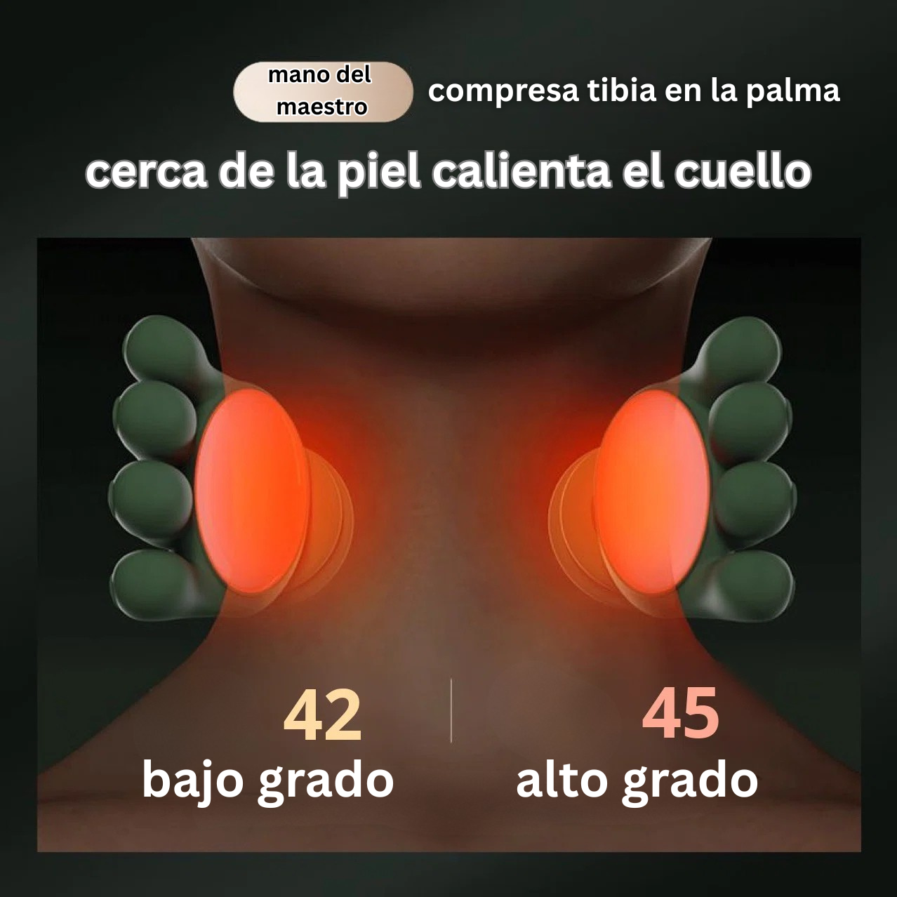 Masajeador 3D con Calor & Vibración – Cuello y Cuerpo