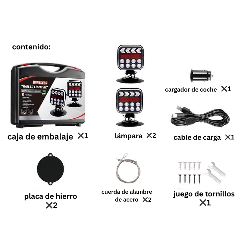 Luces de remolque inalámbricas