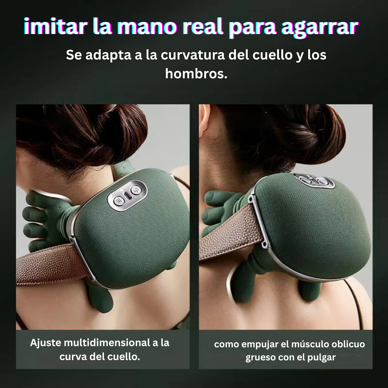 Masajeador 3D con Calor & Vibración – Cuello y Cuerpo