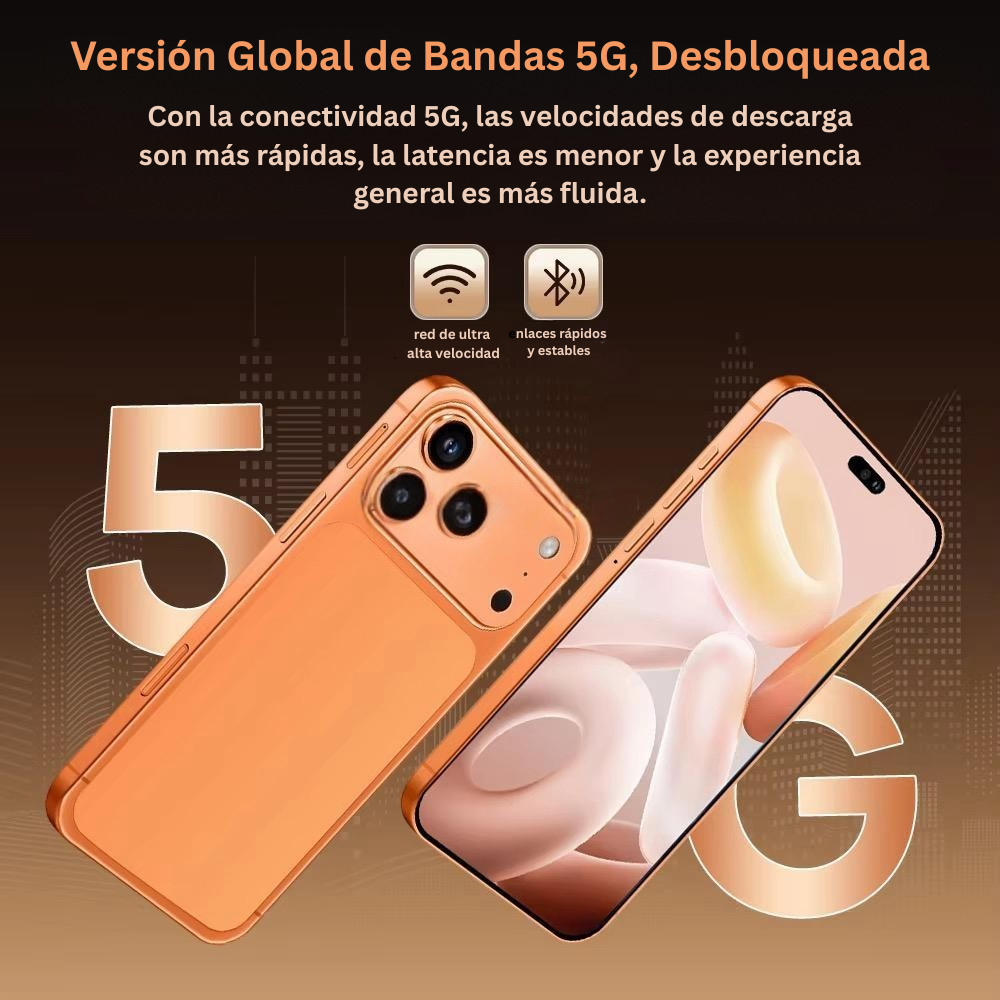 I17 Pro Max 5G – 16GB RAM + 1TB Almacenamiento – Cámara 108MP – Pantalla OLED Grande