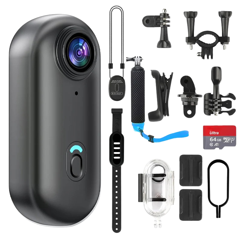 Cámara de acción 4K tipo pulgar ultraportátil