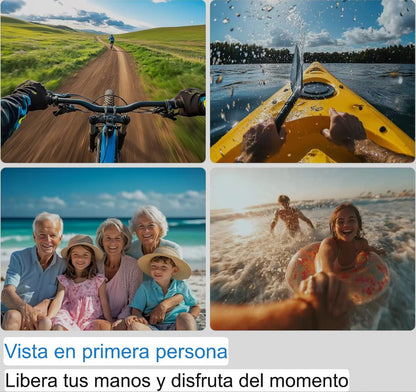 Cámara de acción 4K tipo pulgar ultraportátil