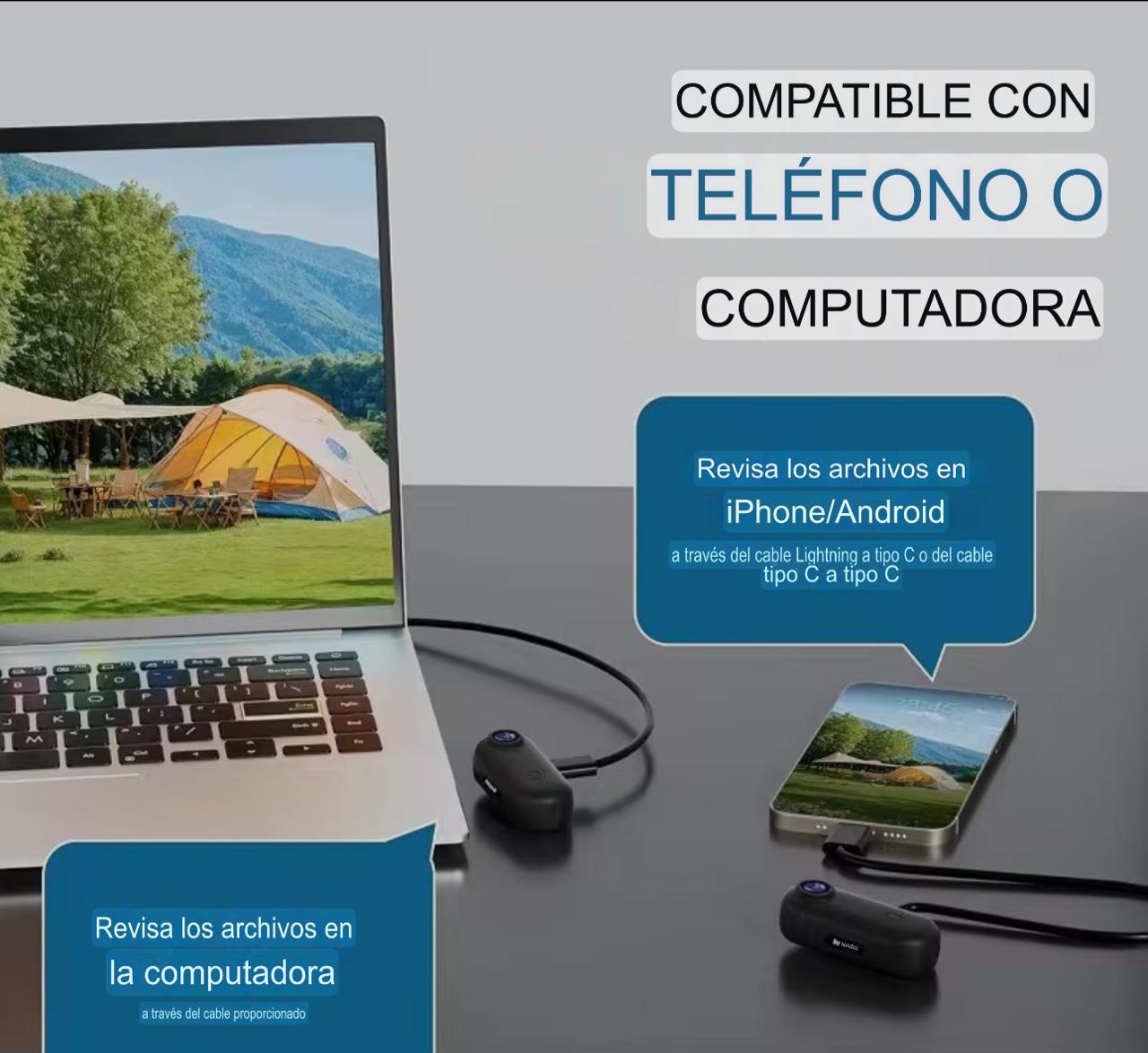 Cámara de acción 4K tipo pulgar ultraportátil